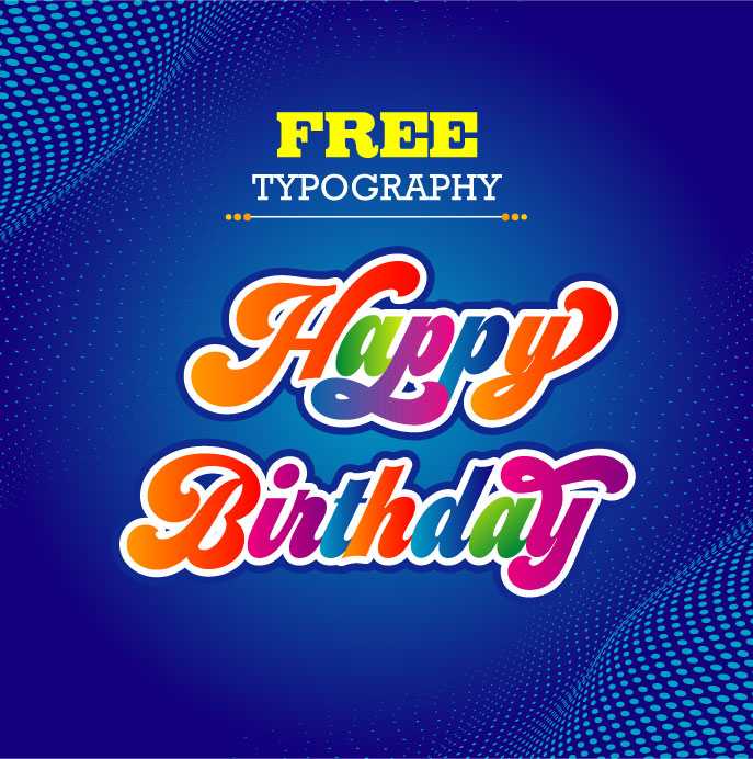 Happy Birthday English Text Freee Downlaod